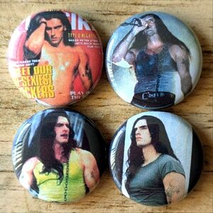 Type O Negative Peter Steele 1 inch set of 4 pinback buttons